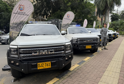 Nuevos vehículos refuerzan operaciones de patrullaje en Cali