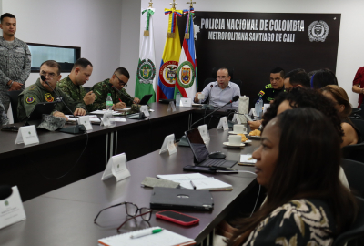Fuerza Pública y autoridades locales consolidan acciones conjuntas por la seguridad de Cali